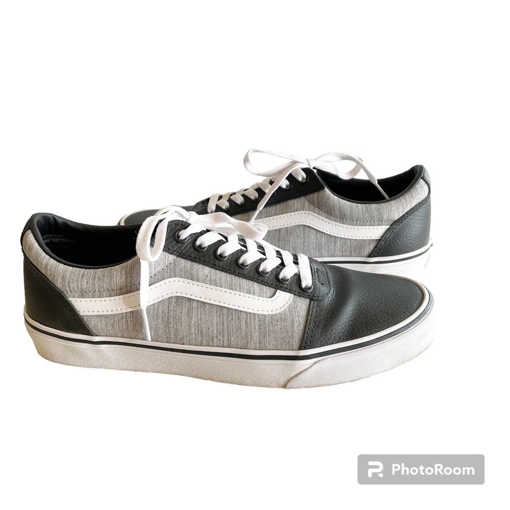 Vans Ward Drizzle/White Lace Up Sneaker US Mens 10.5